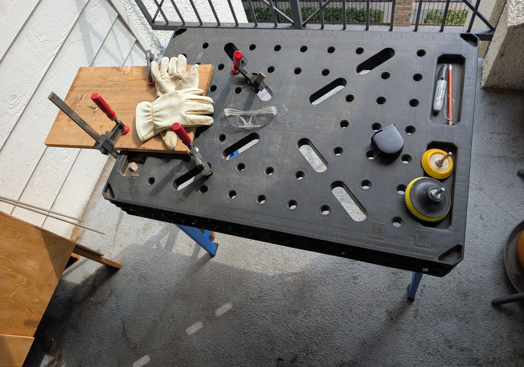 Handcrafted wooden furniture piece